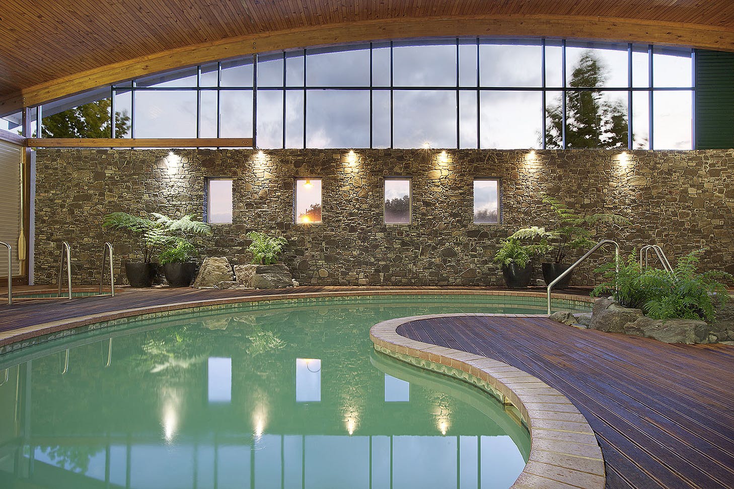 The stunning pool at the Rotorua Novotel